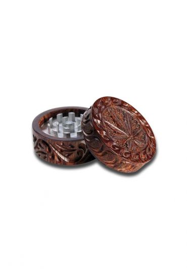Grinder Alu Rosenholz Leaf 2-tlg. 