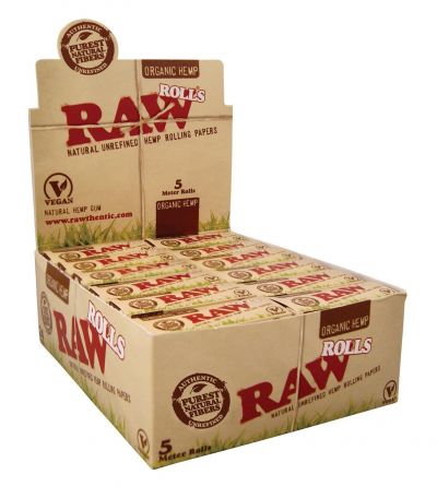 RAW Organic Hemp Rolls 5m Kingsize Slim BOX
